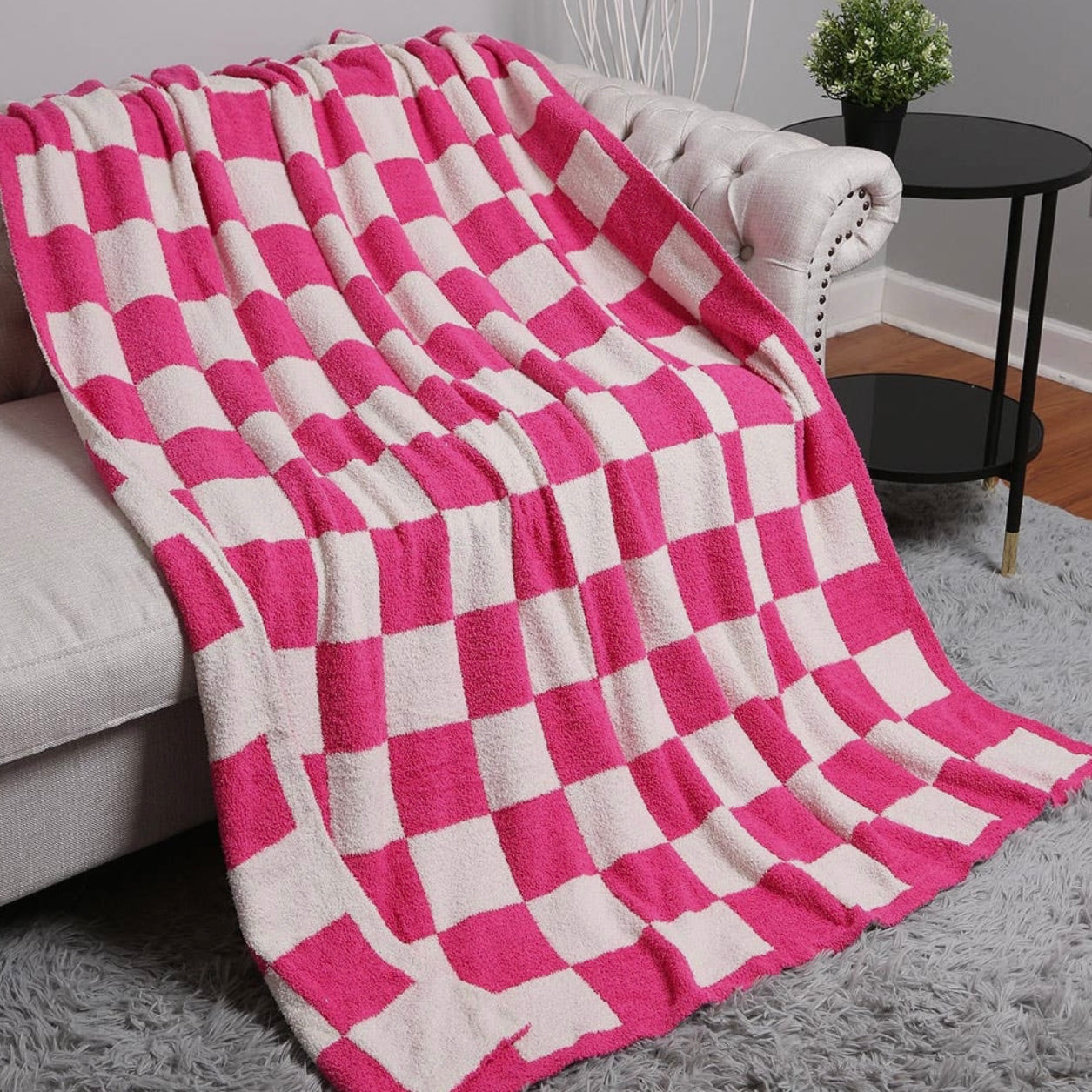 Checkerboard Throw Blanket