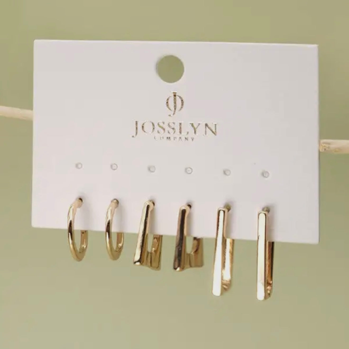 Geo Mini Trio Hoop Earring Set
