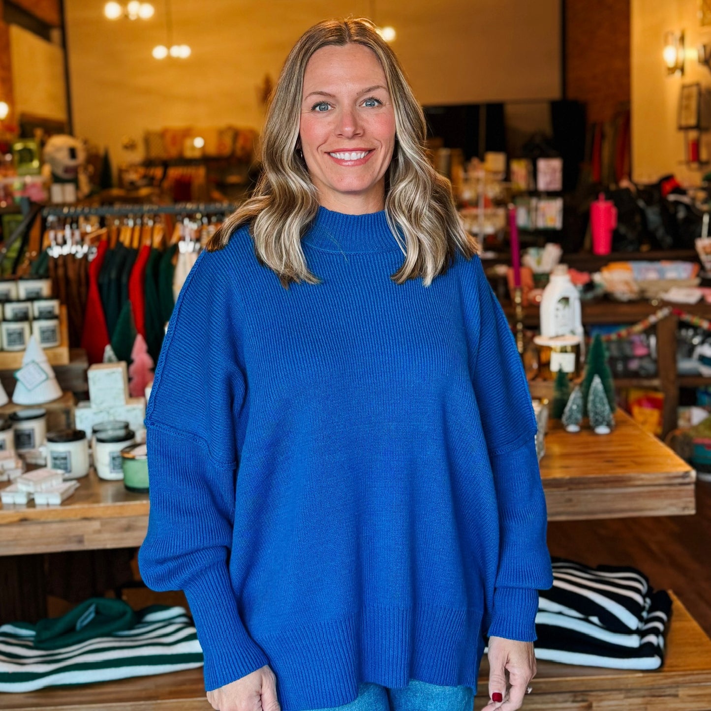 Side Slit Oversized Sweater