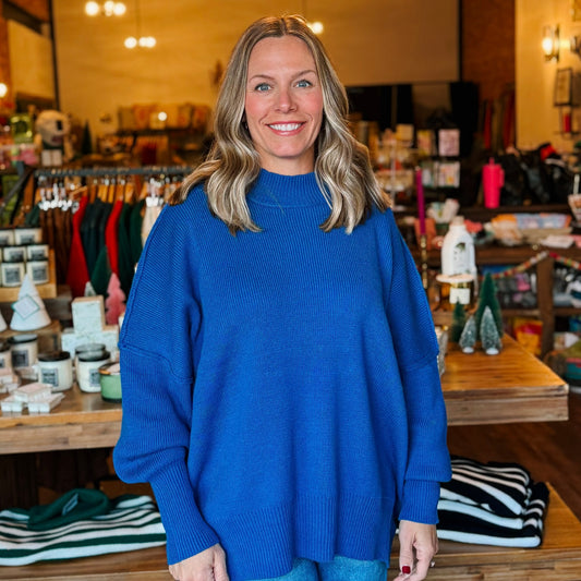 Side Slit Oversized Sweater