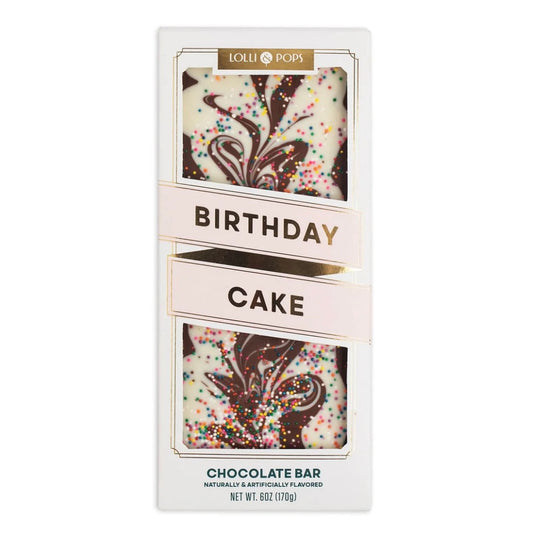Lolli & Pops Birthday Cake Chocolate Bar