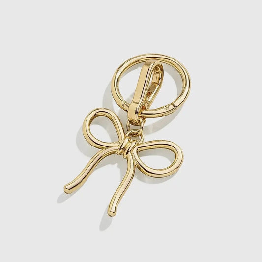 Gold Bow Keychain Bag Charm