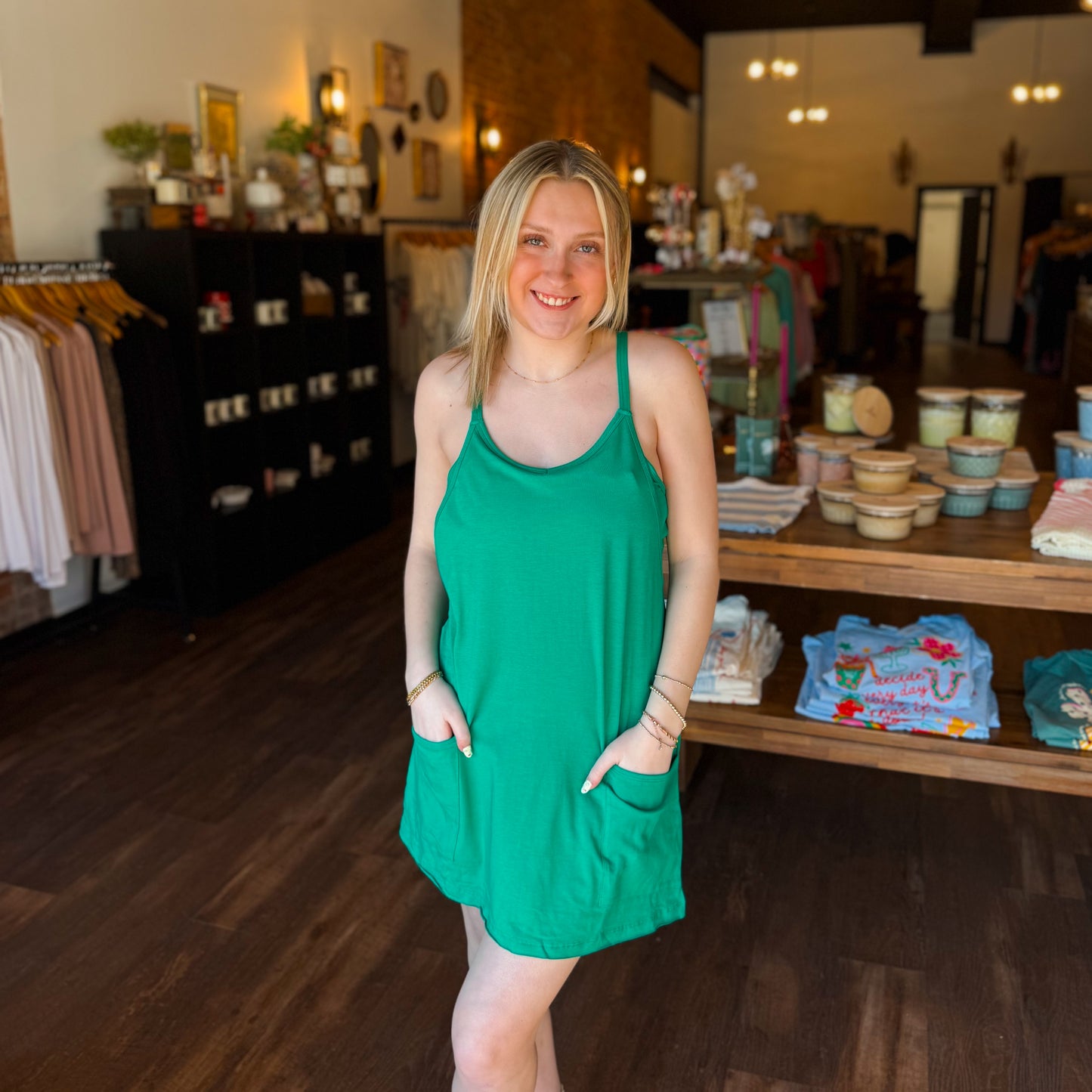 Mini Dress W/Built In Romper