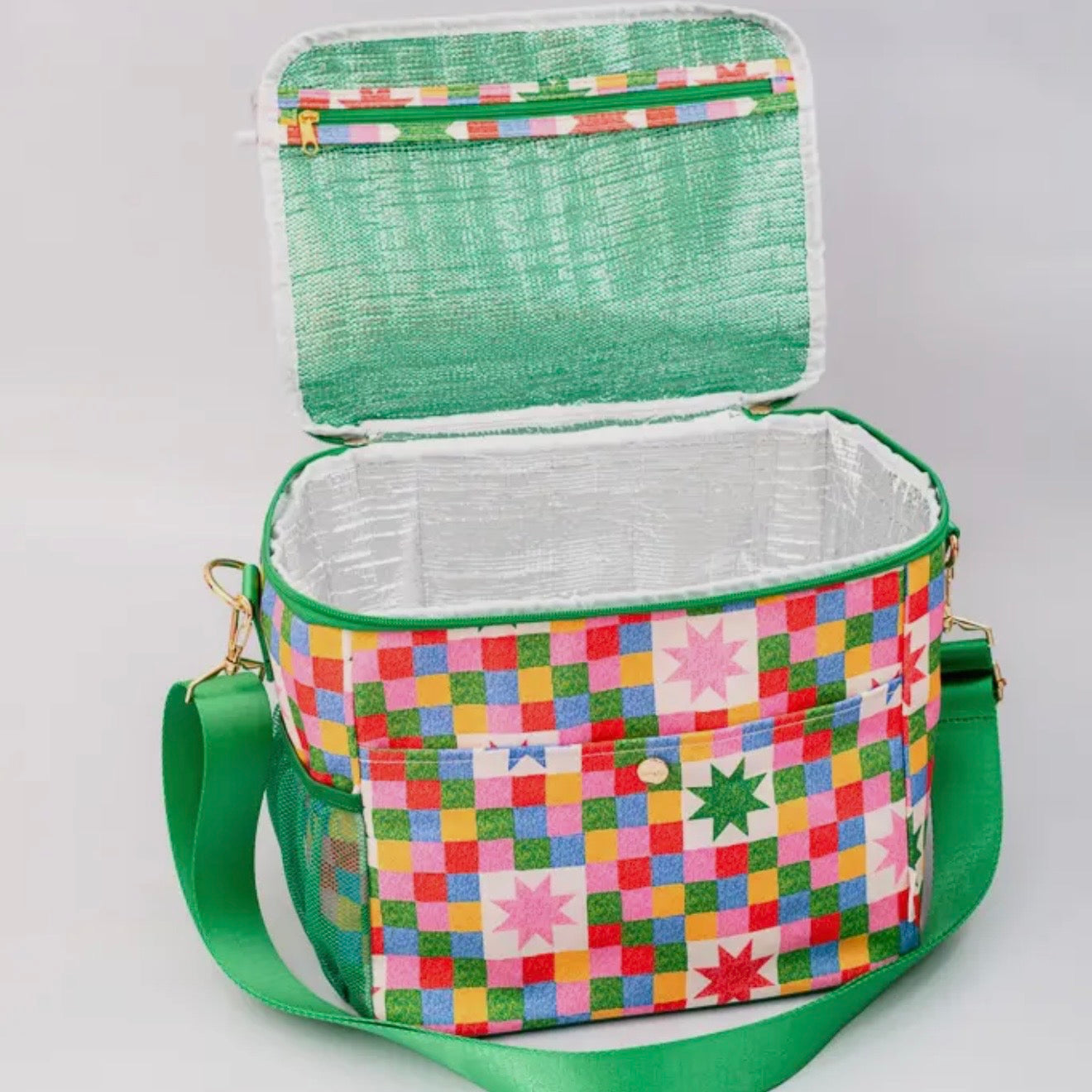 Checker Stars Cooler Bag