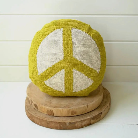 Groovy Peace Circle Pillow