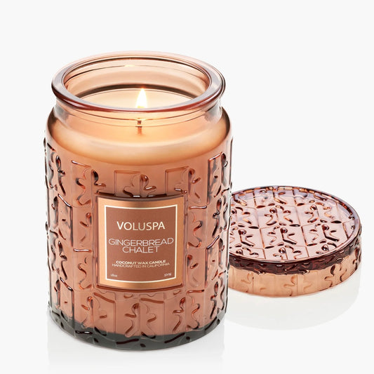 Voluspa Gingerbread Chalet Large Jar Candle