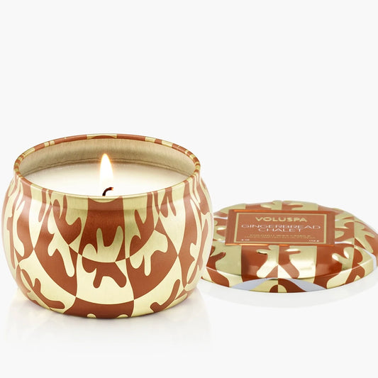 Voluspa Gingerbread Chalet Mini Tin Candle