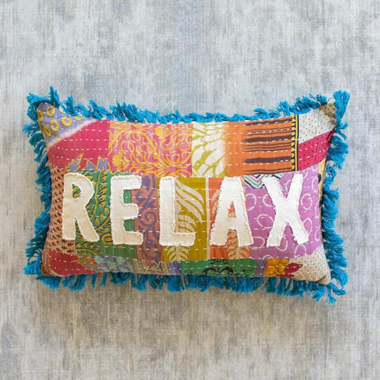 Relax Kantha Pillow