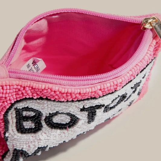 Seed Beaded Botox Money Coin Purse