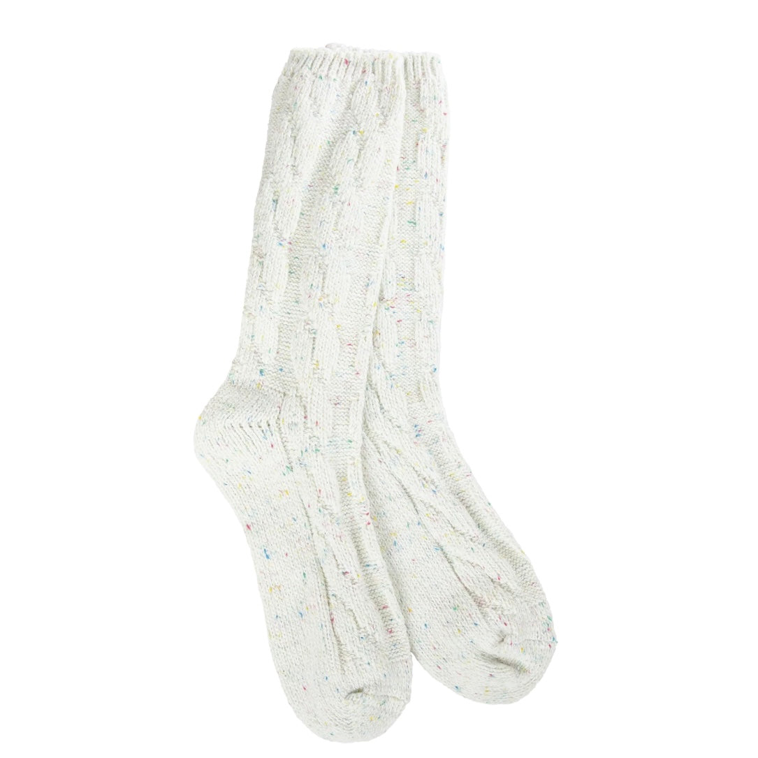 World's Softest Socks Weekend Ragg Cable Crew