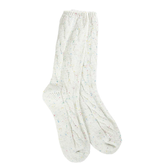 World's Softest Socks Weekend Ragg Cable Crew
