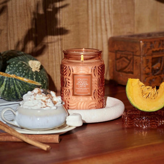 Voluspa Spiced Pumpkin Latte Large Jar Candle