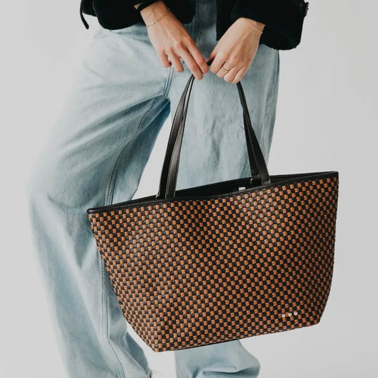 Woven Tiffany Organizer Tote Bag