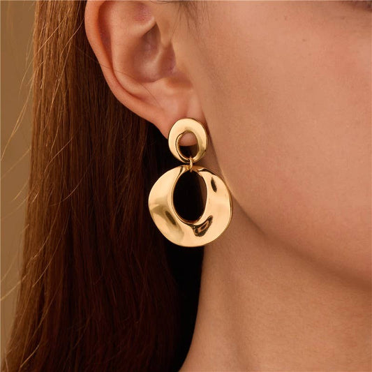 18K Stainless Steel Drop Earrings