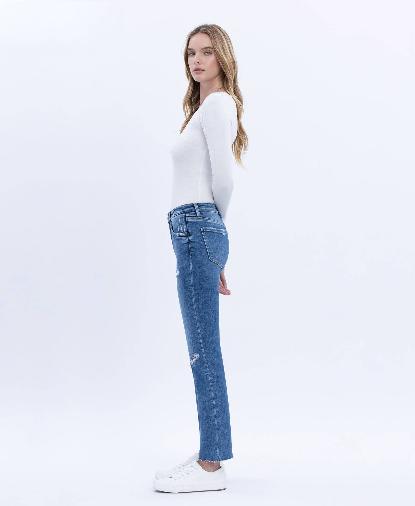 Vervet by Flying Monkey High Rise Slim Straight Jeans