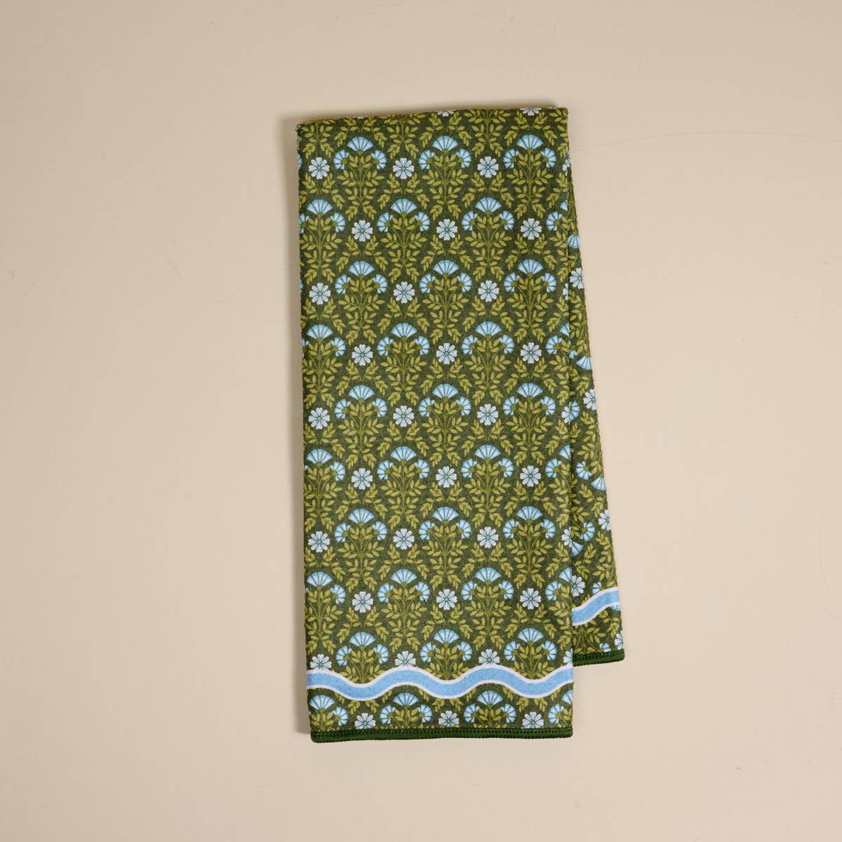 Waffle Tea Towel–Everbloom Forest Green