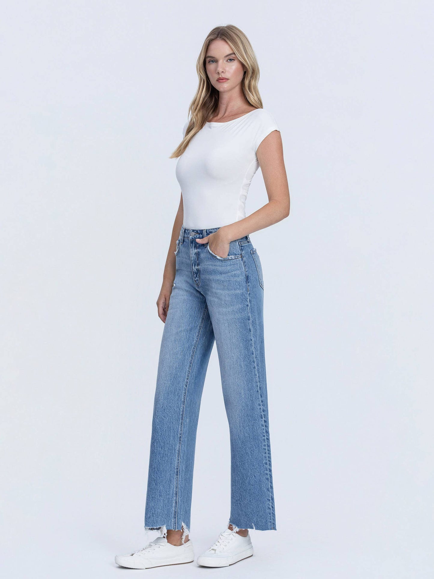 Vervet by Flying Monkey High Rise Wide Leg Jean