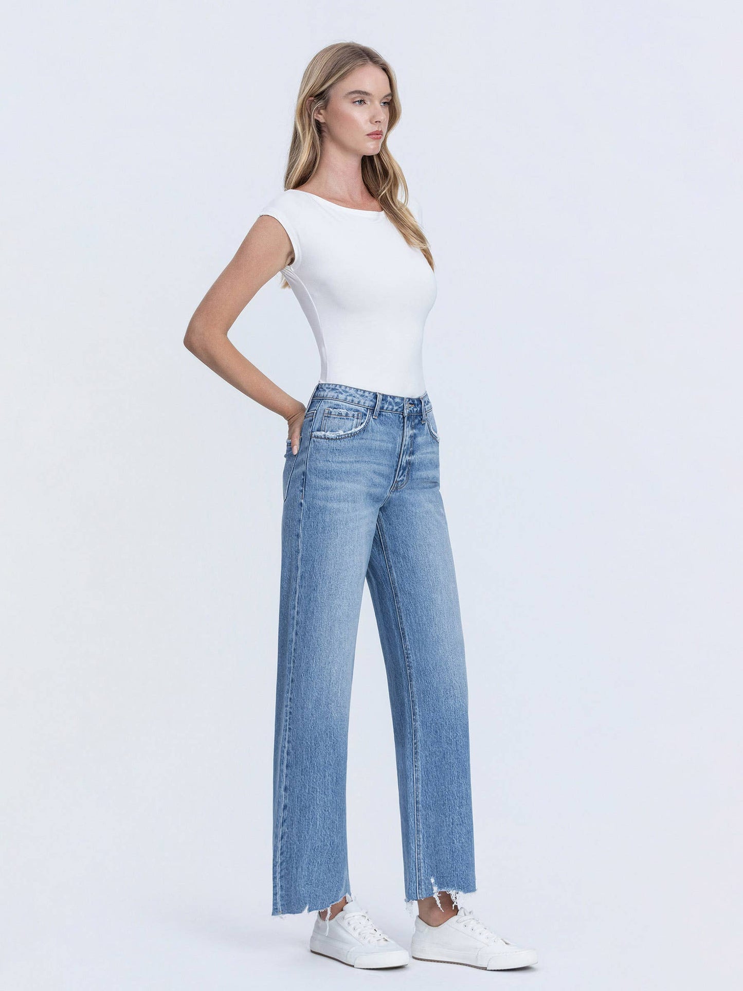 Vervet by Flying Monkey High Rise Wide Leg Jean