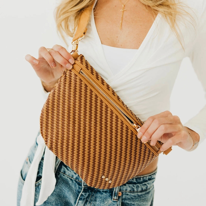 Diagonal Woven Westlyn Bum Bag