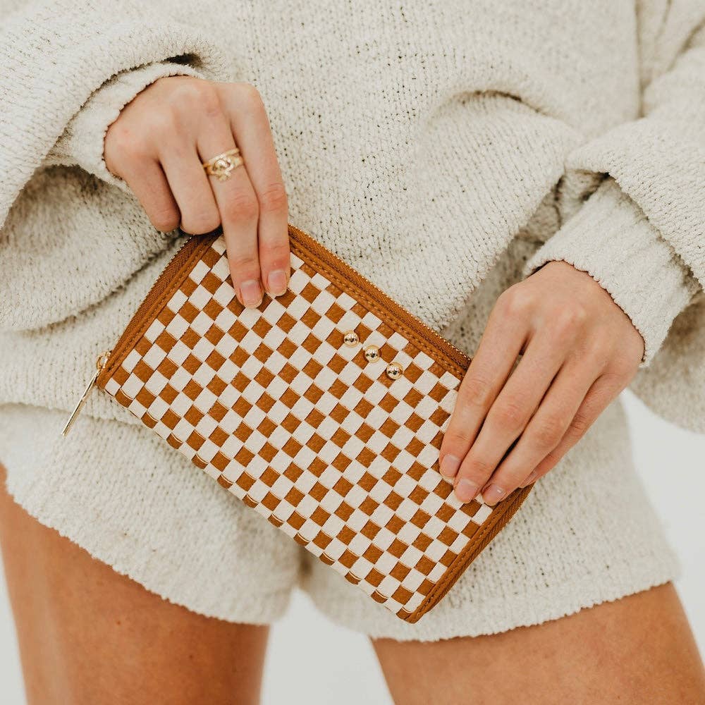 Lenni Large Zip Woven Wallet