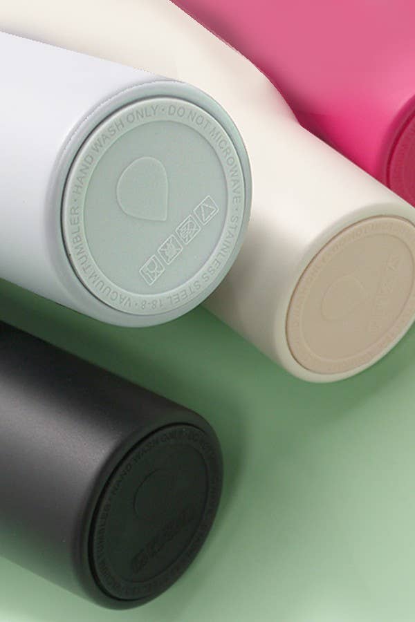 Cream 40oz Spill Free Stainless Steel Tumbler