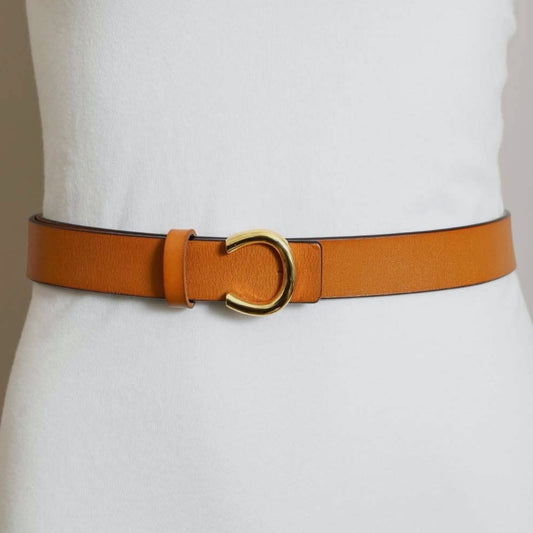 Minimalist Gold Horseshoe Belt
