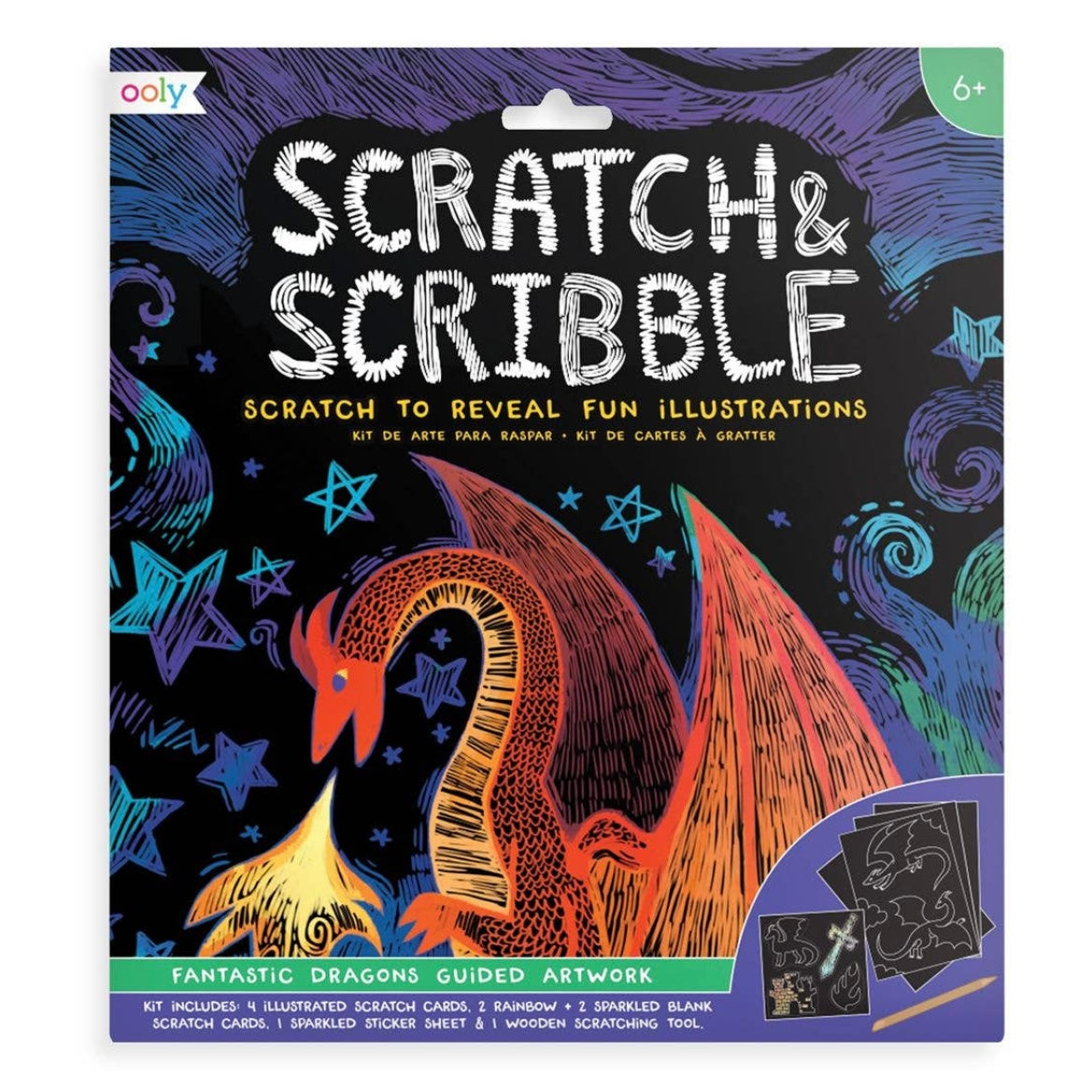 Scratch & Scribble Fantastic Dragons