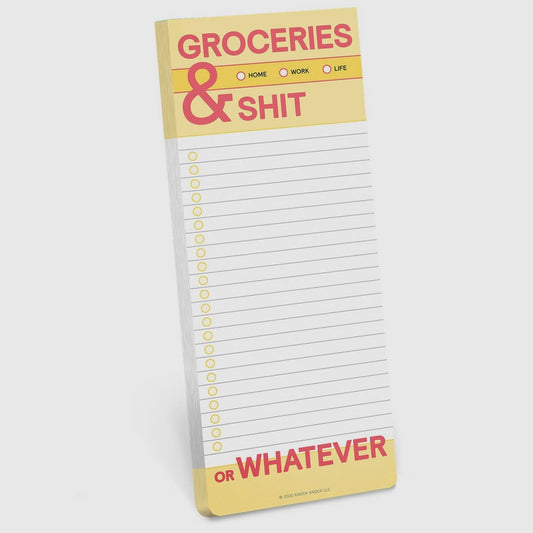 Groceries & Shit Make-A-List-Pad