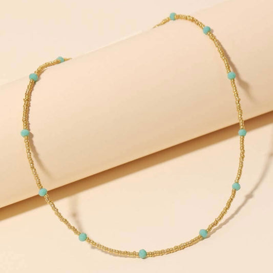 Turquoise Beaded Necklace