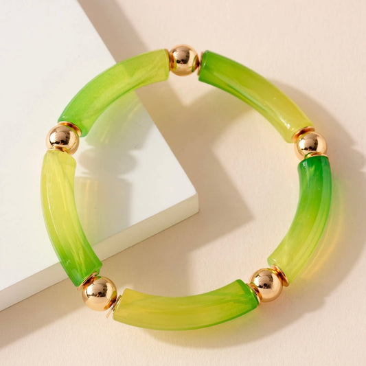 Ombre Resin Bead Bracelet
