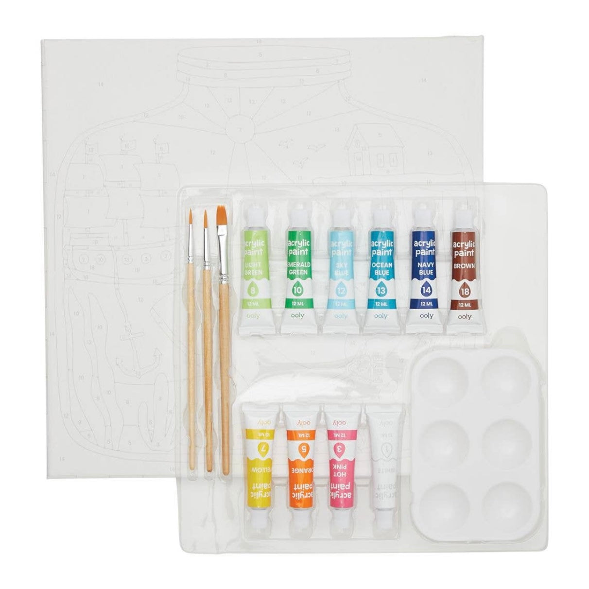 Tiny Treasures Colorific Canvas Paint by Number Kit