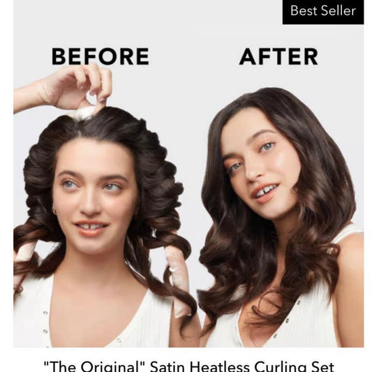 Satin Heatless Curling Set