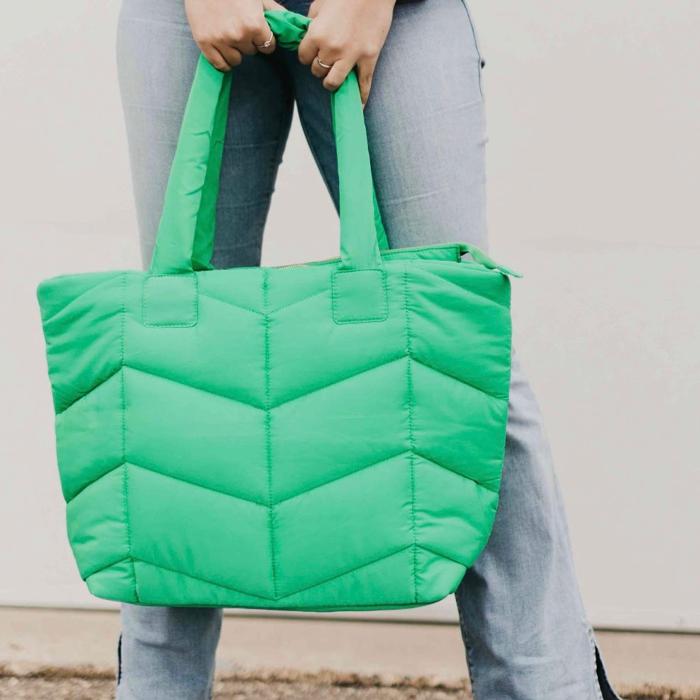 Bright Colored Nylon Tote Bag
