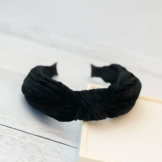 Top Knot Velvet Headband