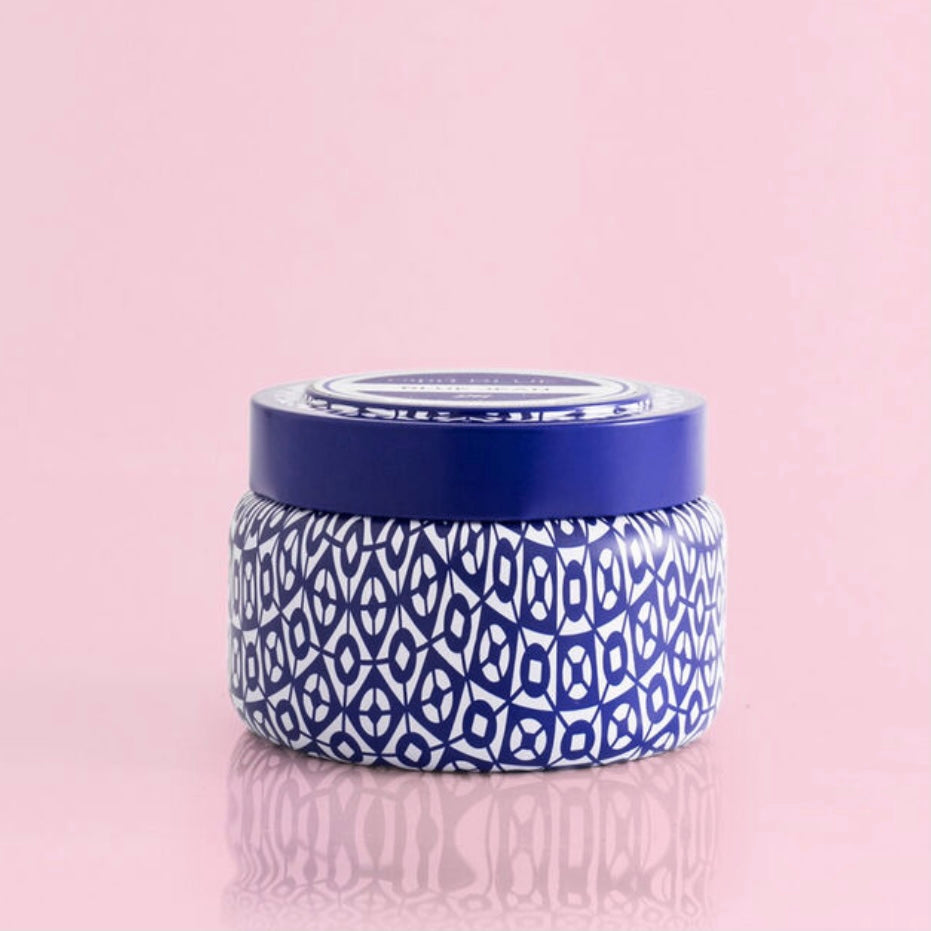 Pineapple Flower Printed Travel Tin Candle