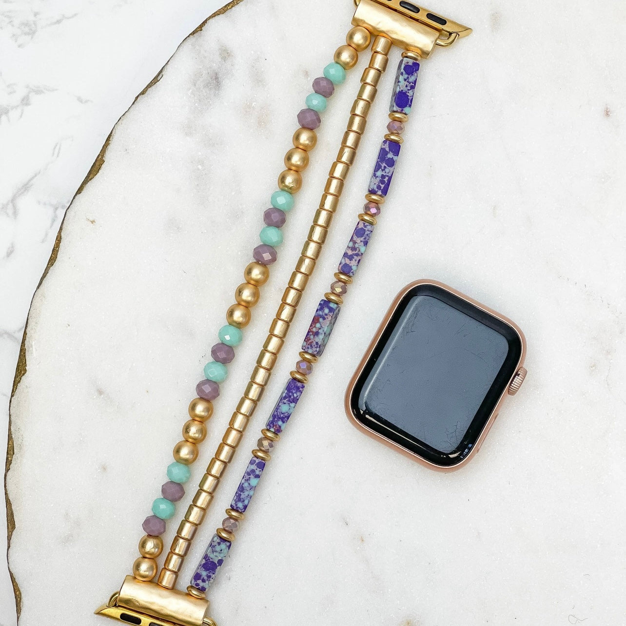 Beaded Stretch Smart Watch Band