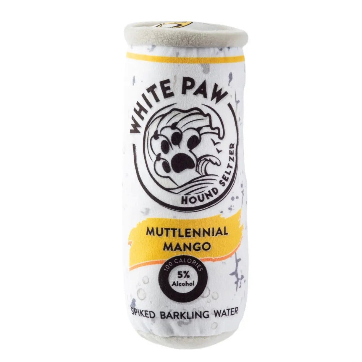 White Paw Muttlennial Mango Plush Dog Toy