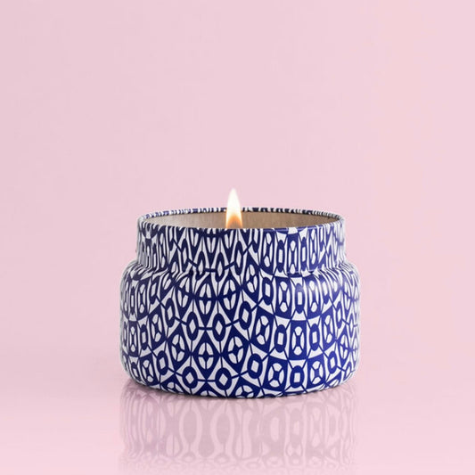 Pineapple Flower Printed Travel Tin Candle