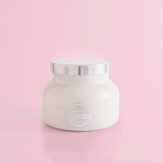 Volcano White Jar Candle