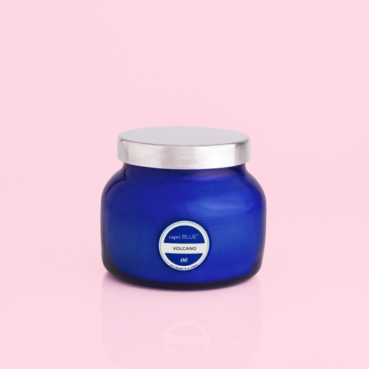 Volcano Blue Jar Candle
