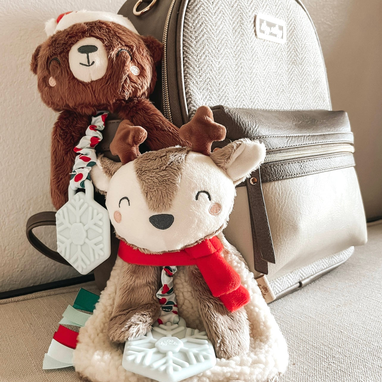 Itzy Lovey Holiday Plush + Teether Toy