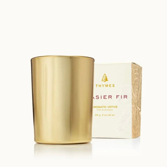 Frasier Fir Gold Votive Candle